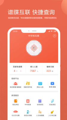 家譜云