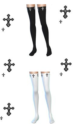 模擬人生4十字印花女性長襪MOD