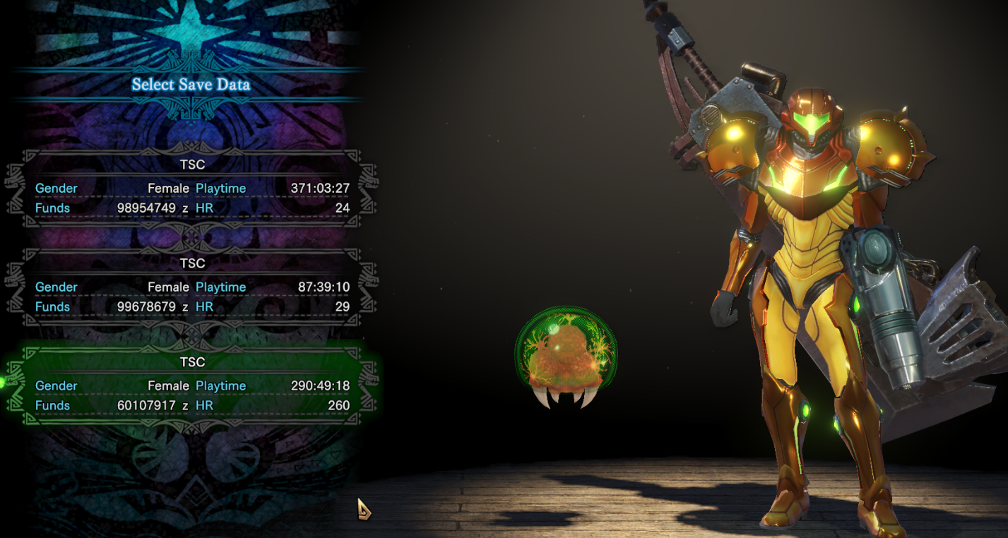 怪物獵人世界銀河戰士薩姆套裝MOD