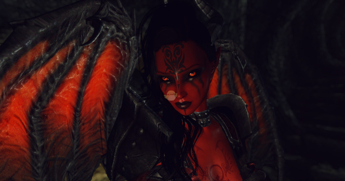 上古卷軸5天際Amara紅色惡魔女性隨從MOD