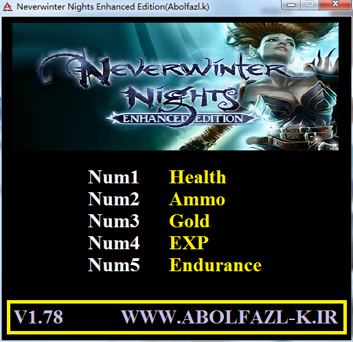 無冬之夜增強版v1.78五項修改器Abolfazl版