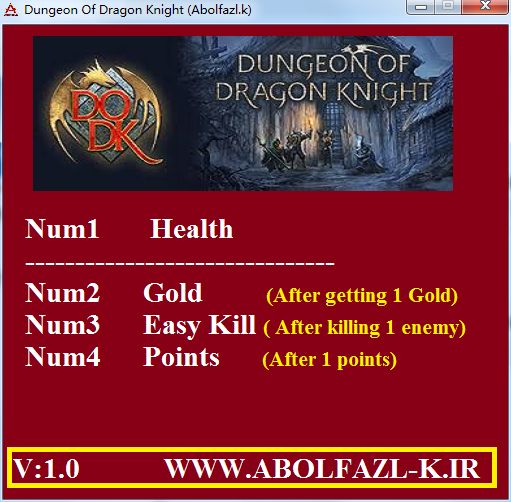 龍騎士之墓v1.0四項(xiàng)修改器Abolfazl版