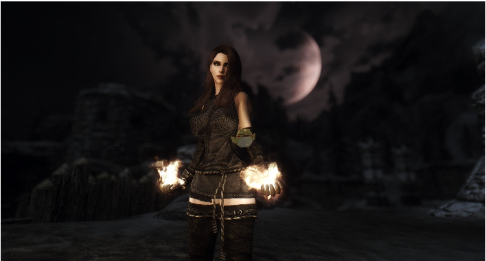 上古卷軸5天際重置版Scarlet高冷風(fēng)格女性獨(dú)立隨從MOD
