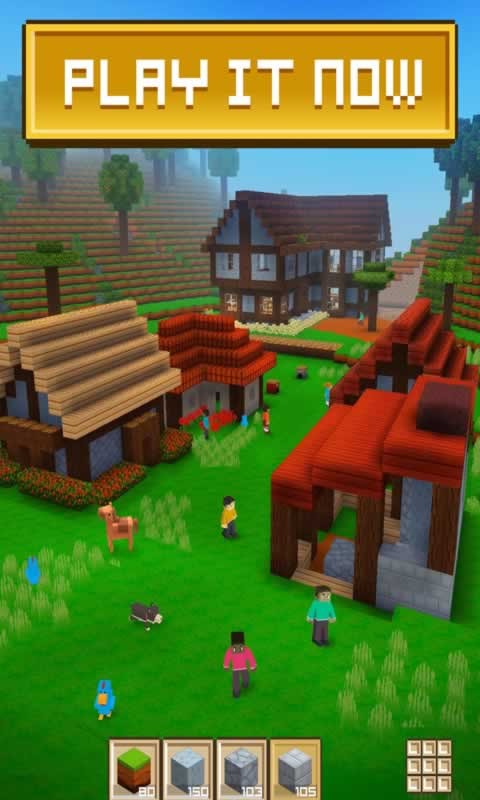 像素方塊世界無限金幣版(Block Craft 3D)