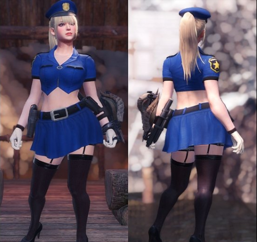 怪物獵人世界冰原警察制服MOD