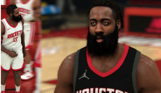 NBA2K21火箭哈登身形面補MOD