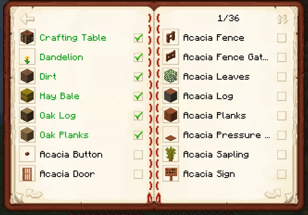 我的世界1.15全收集菜單MOD