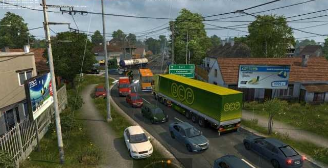 歐洲卡車模擬2匈牙利地圖V1.7.34地圖mod