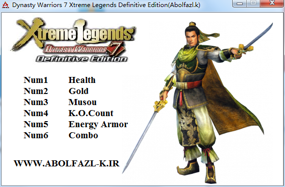 真三國無雙6v1.0六項修改器Abolfazl版