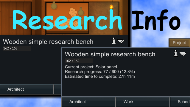 環(huán)世界更方便的研究信息v1.2MOD
