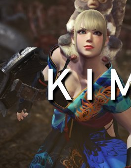 怪物獵人世界單邊漏藍(lán)孔雀和服MOD
