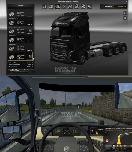 歐洲卡車模擬2沃爾沃FH2012新增引擎MOD