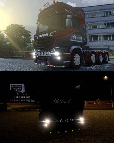 歐洲卡車模擬2高清真實燈光MOD5.5