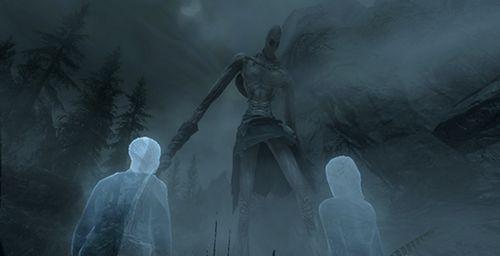 上古卷軸5 萬圣節妖瘦男SlenderMan瘦長鬼影生物MOD