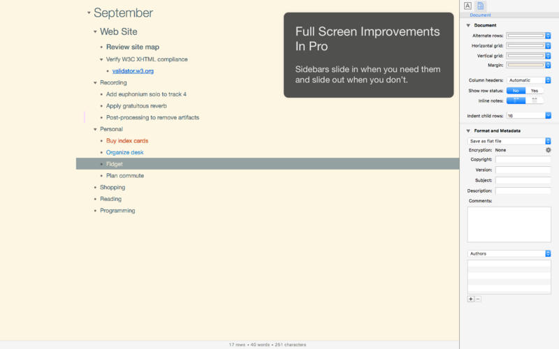 OmniOutliner  5Mac版