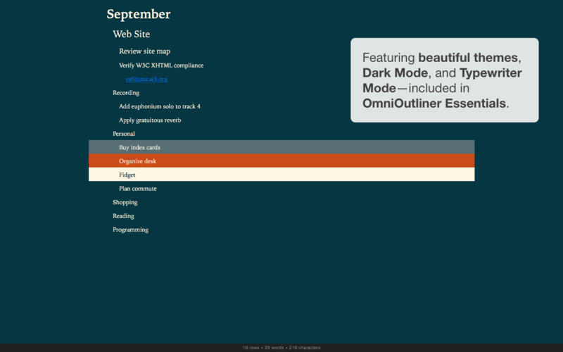 OmniOutliner  5Mac版