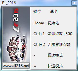 F1 2016修改器四項v1.8.0