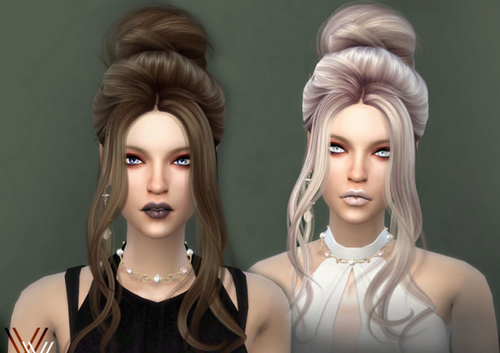 模擬人生4 v1.31OS0915女式卷發丸子頭MOD