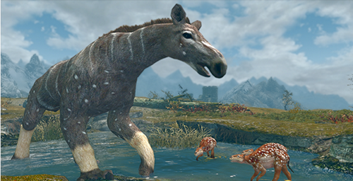 上古卷軸5石爪獸和始祖馬生物MOD