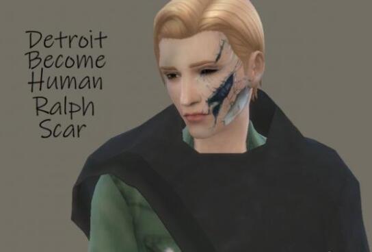 模擬人生4v1.44底特律人拉爾夫疤痕MOD