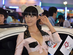 韩国OSL星际女郎车展照片