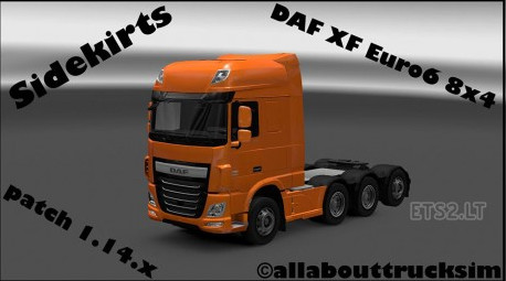 歐洲卡車模擬2 DAF Euro 6 8×4 Sidekirts