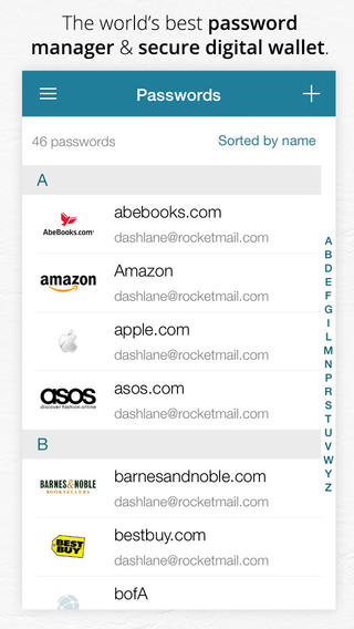 Dashlane iphone/ipad版