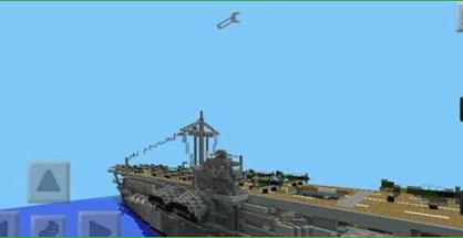 我的世界手机版航空母舰存档-浅间号建筑地图