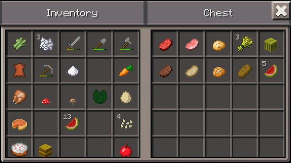 Minecraft pe食物圖