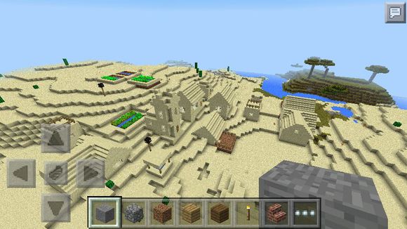 Minecraft pe沙漠村莊