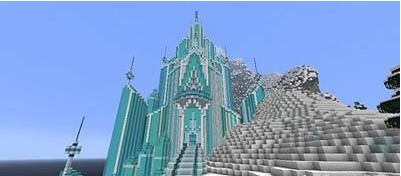 我的世界手機(jī)版0.11.0冰雪奇緣城堡存檔
