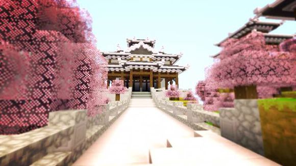 我的世界手機版白櫻之鄉(xiāng)建筑地圖存檔