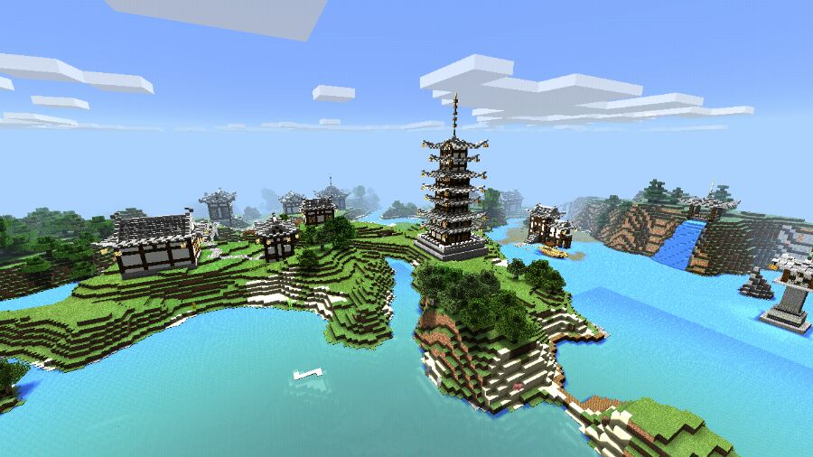 minecraft 龙湖村欣赏