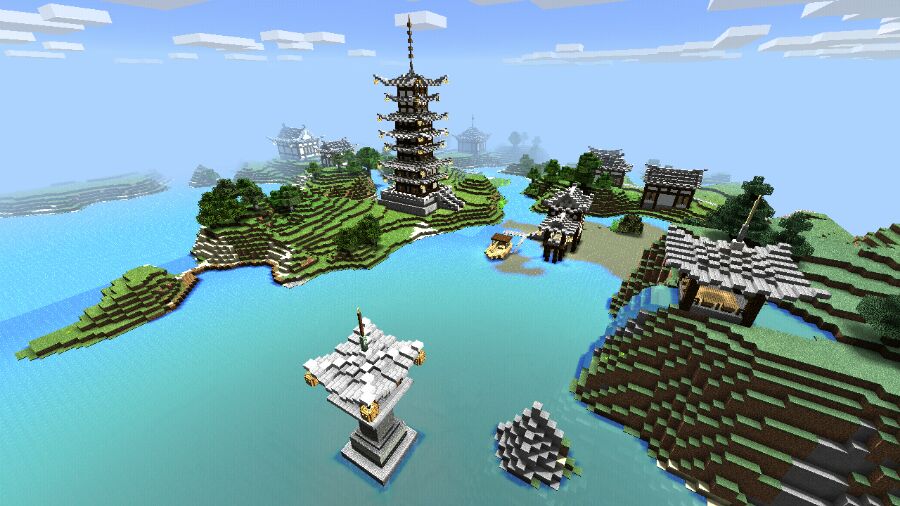 minecraft 龙湖村欣赏
