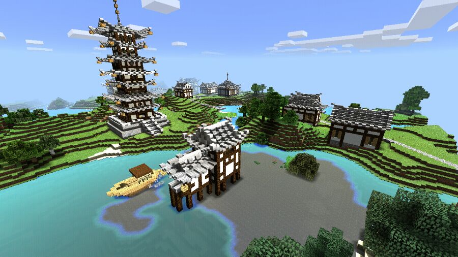 minecraft 龙湖村欣赏