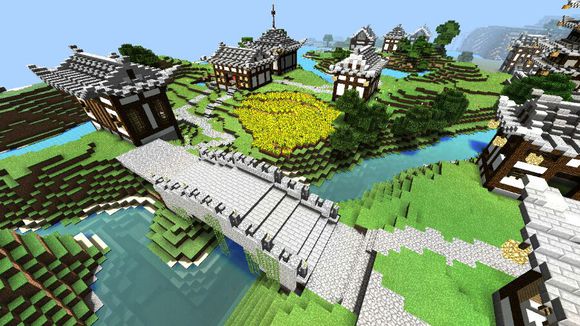 minecraft 龙湖村欣赏