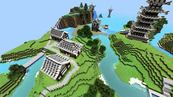 minecraft 龙湖村欣赏
