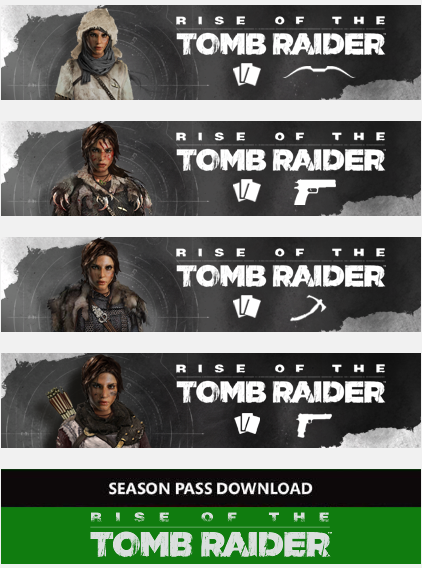 XBOX360古墓麗影崛起耐力模式等10DLC+TU3