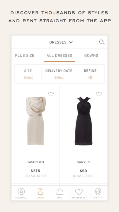 Rent the Runway iPhone版