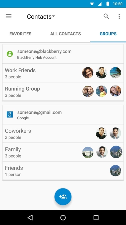 BlackBerry聯(lián)系人