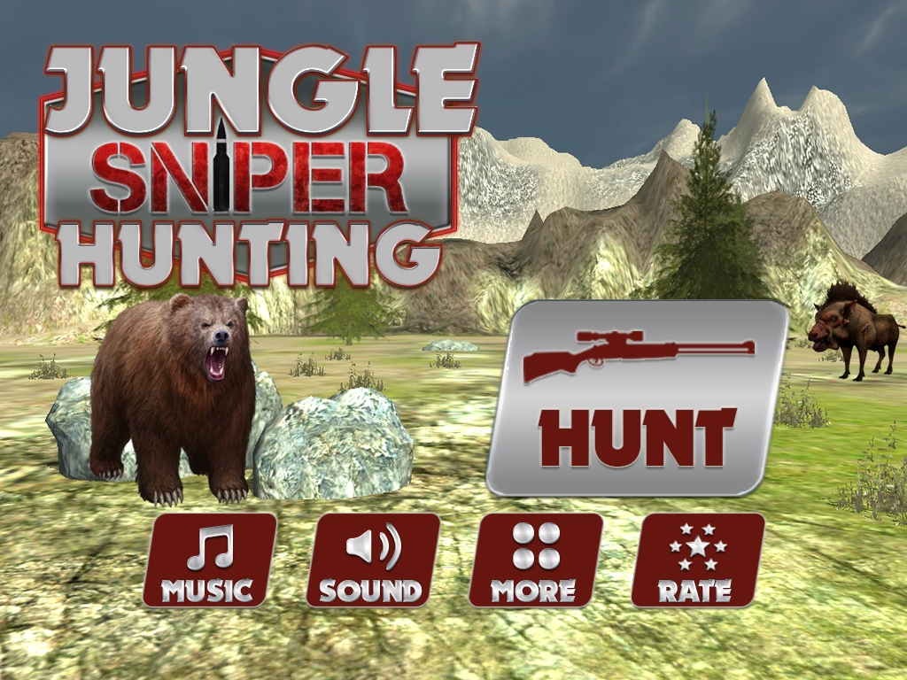 叢林狙擊手3D狩獵(Jungle Sniper Hunting)
