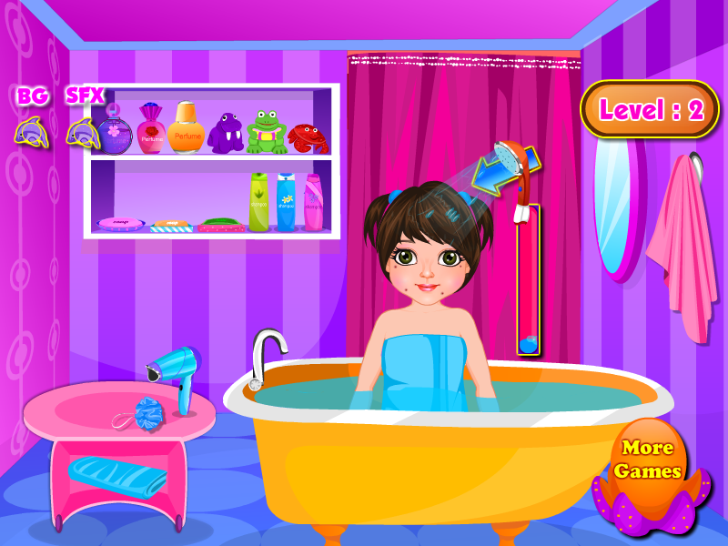 水療沙龍游戲的女孩(Little Girl Spa Salon)