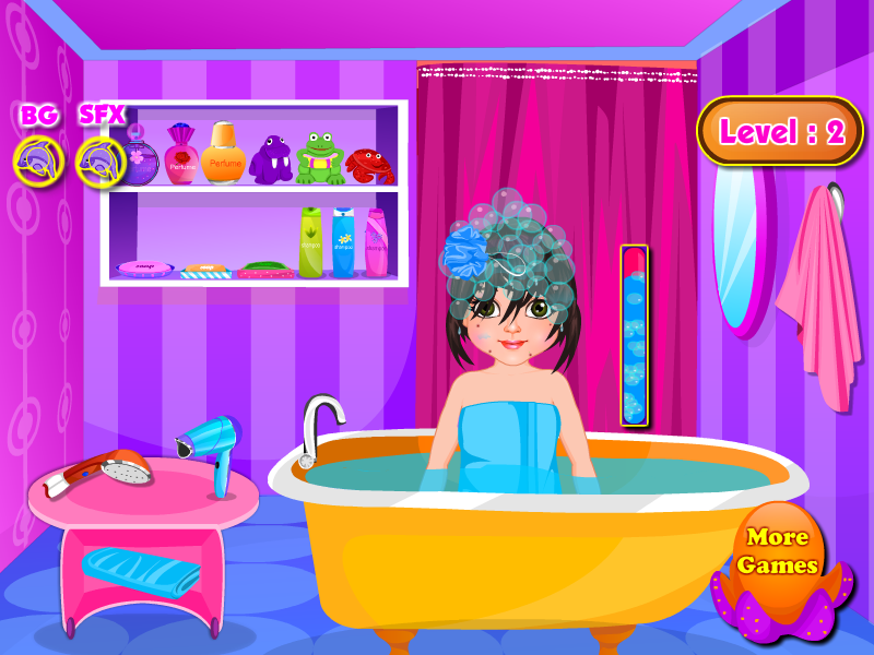 水療沙龍游戲的女孩(Little Girl Spa Salon)