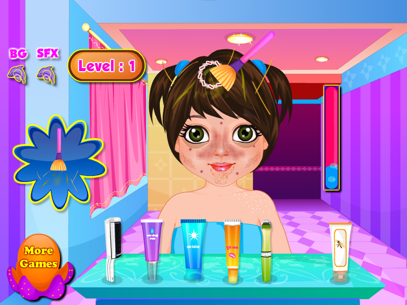 水療沙龍游戲的女孩(Little Girl Spa Salon)