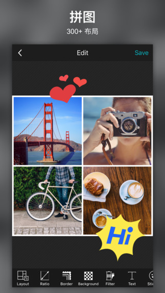 PhotoGrid相片组合iphone/ipad版