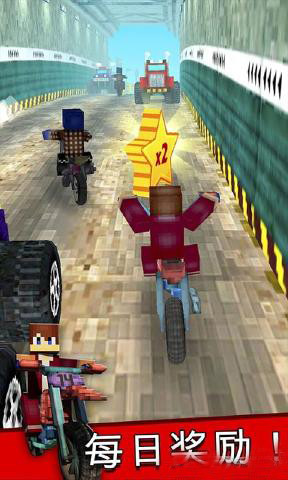 像素摩托車中文破解版(Dirtbike Survival Block Motos)