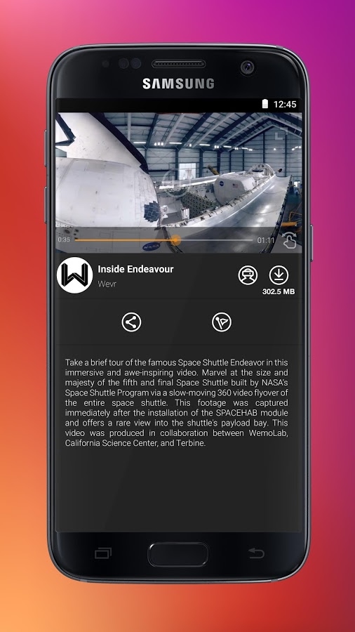 Samsung VR app