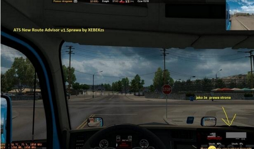歐洲卡車模擬2v1.28新路線指引顧問MODv1.5