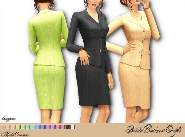 模擬人生4v1.31女式商務(wù)職業(yè)OL套裝MOD