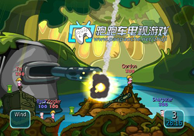 Wii百戰(zhàn)天蟲戰(zhàn)斗島